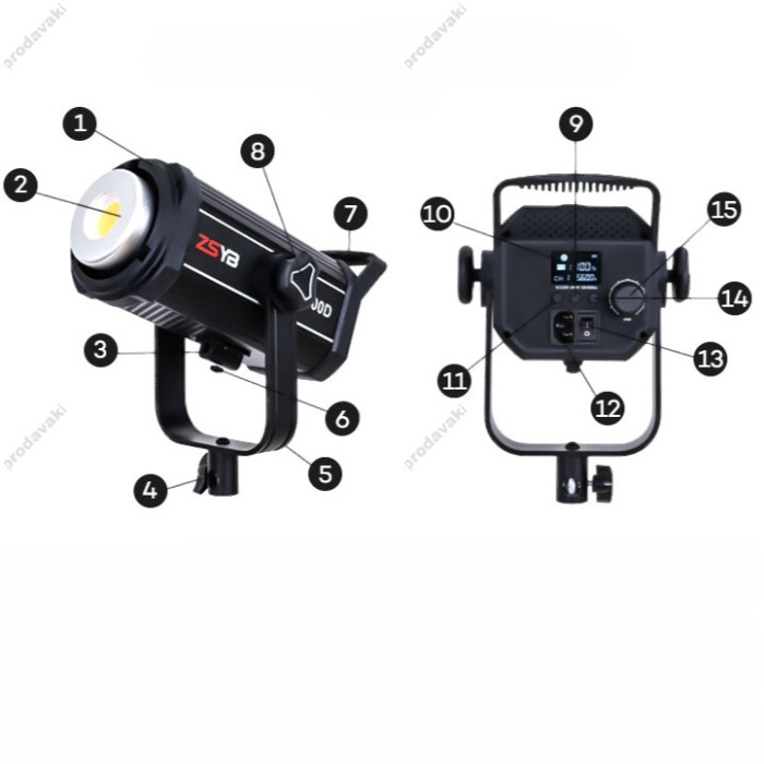 Світлодіодний прожектор LED ZSYB Y200D 200W 5600K 97+