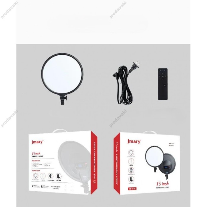 Лампа відеосвітло LED Jmary FM-15RS 34 cm 15" 210 Lights  3000K-6500K Remote