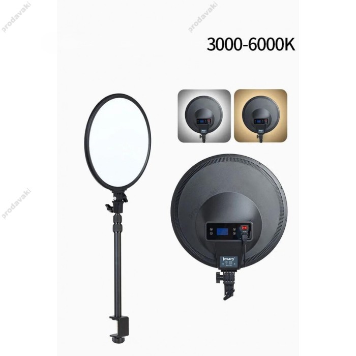 Лампа відеосвітло LED Jmary FM-15RS 34 cm 15" 210 Lights  3000K-6500K Remote