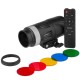 Світлодіодний освітлювач LED CH YM-80 RGB 18x7.5 cm 5 Color 3200K-6500K Remote