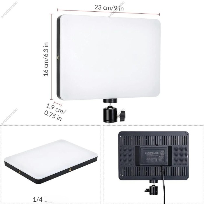 Лампа відеосвітло LED CH MM - 240 23x16 cm 240 Lights 2700K-5700K Remote