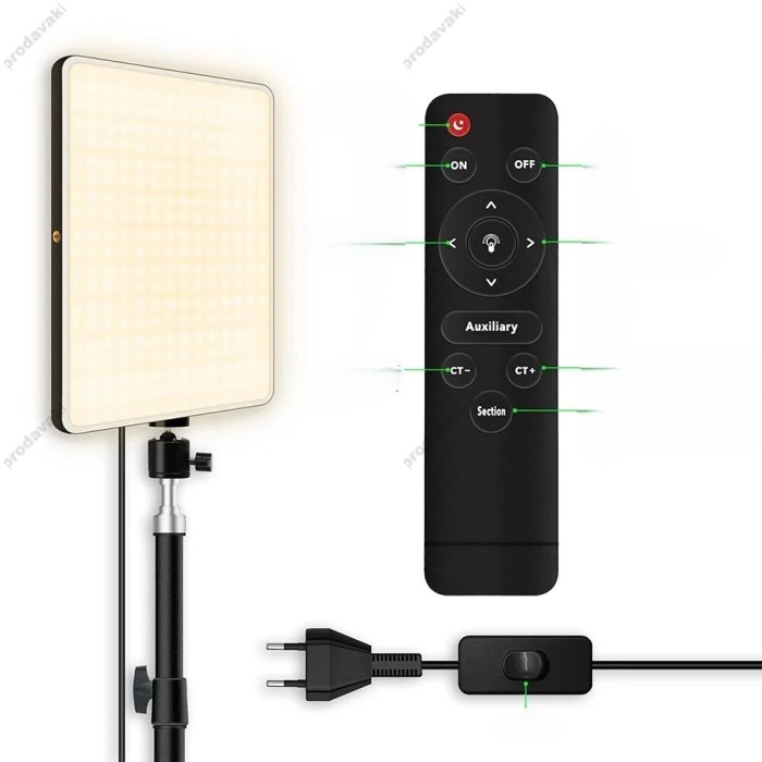 Лампа відеосвітло LED CH MM - 240 23x16 cm 240 Lights 2700K-5700K Remote