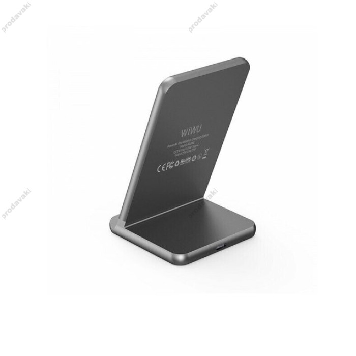Бездротове ЗУ WiWU Power Air One Wireless Charging Station 15W Black