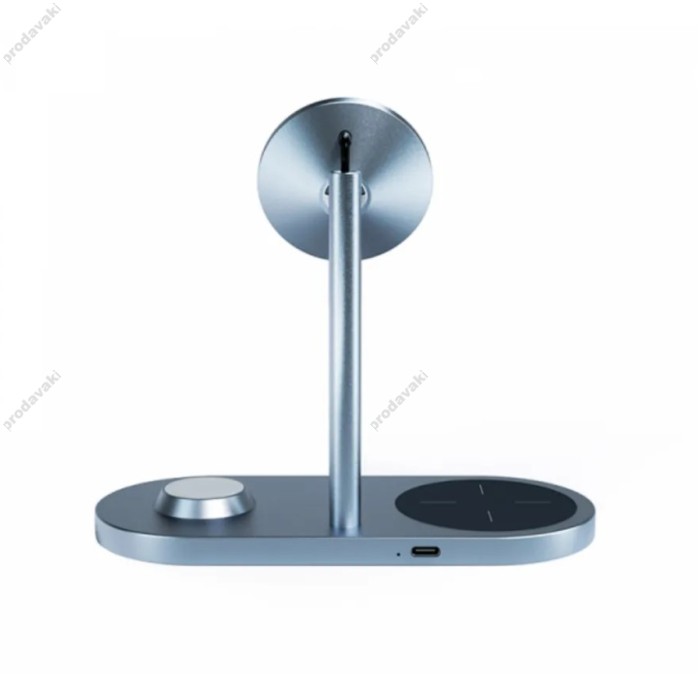 Бездротове ЗУ WiWU X23 Power Air 3 in 1 Wireless Charger Grey