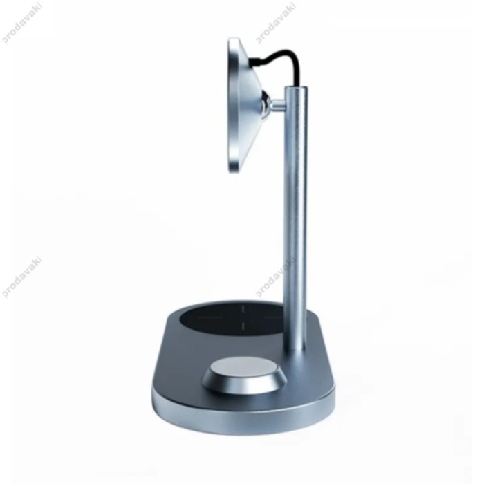 Бездротове ЗУ WiWU X23 Power Air 3 in 1 Wireless Charger Grey