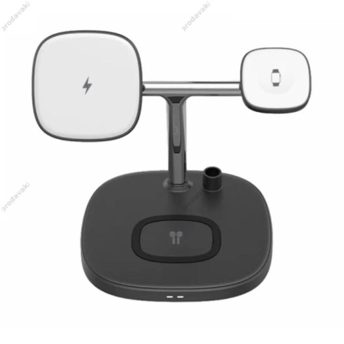 Бездротове ЗУ WiWU M8 4 in 1 Wireless Charger Black