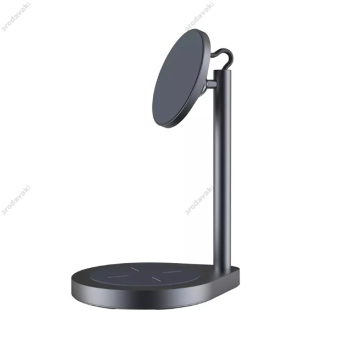 Бездротове ЗУ WiWU X25 Power Air 2 in 1 Wireless Charger Grey