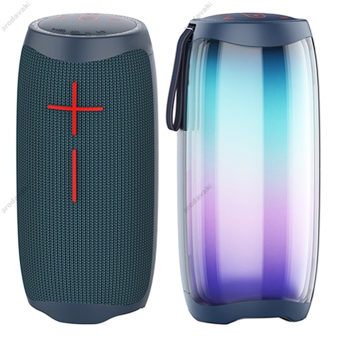 Портативна колонка Bluetooth WiWU P40 LED Thunder Speaker 10W Dark blue