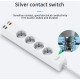 Подовжувач мережі WiWU 20W Smart Power Strip (4-220V/ 3USB/ 1PD 20W Type-C) EU Plug White