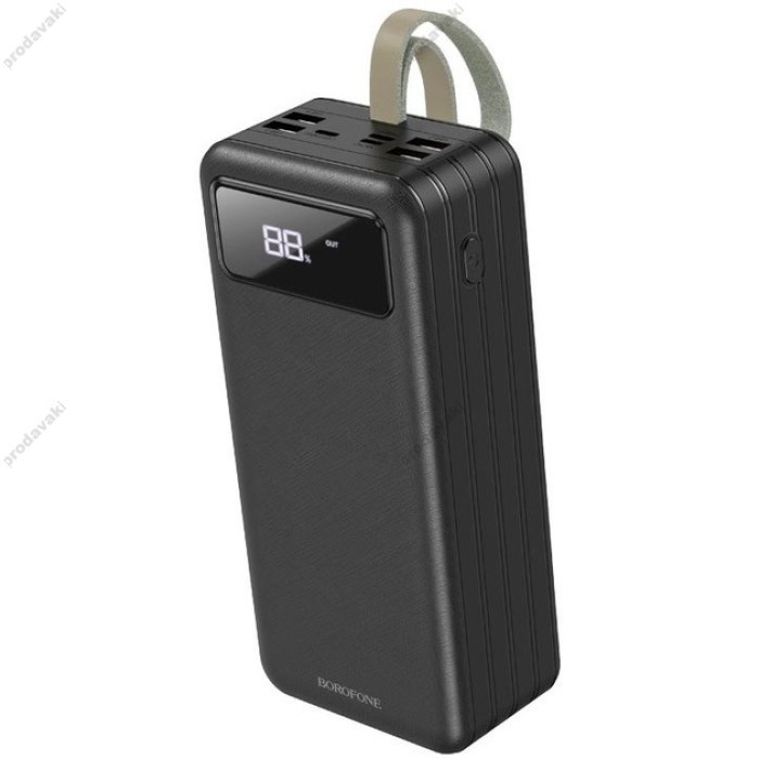 Повербанк портативний акумулятор Power bank Borofone DBT09 with light 60000 mAh Black