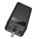 Повербанк портативний акумулятор Power bank Borofone DBT09 with light 60000 mAh Black