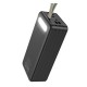 Повербанк портативний акумулятор Power bank Borofone DBT09 with light 60000 mAh Black