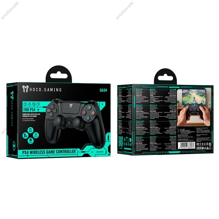 Джойстик ігровий контролер HOCO GA34 wireless game controller PS4 BT4.2 Black