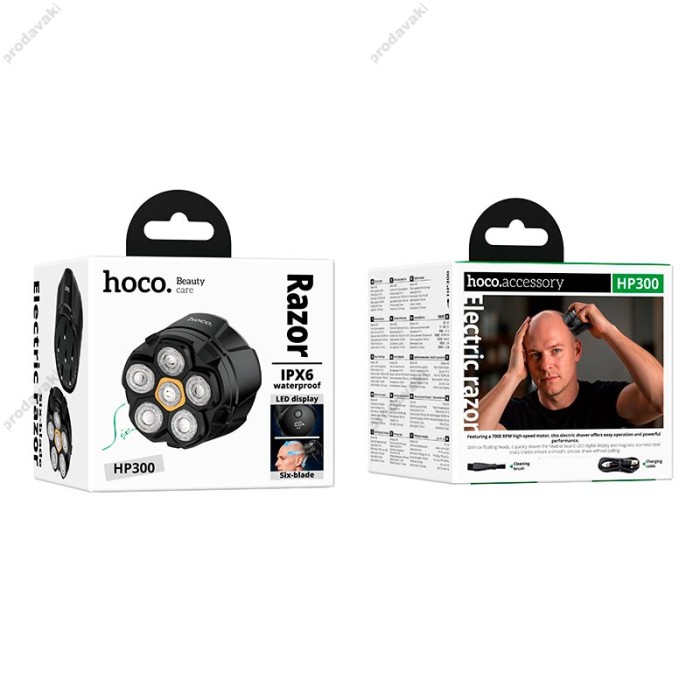 Електробритва HOCO HP300 Six-blade razor IPX6 Black
