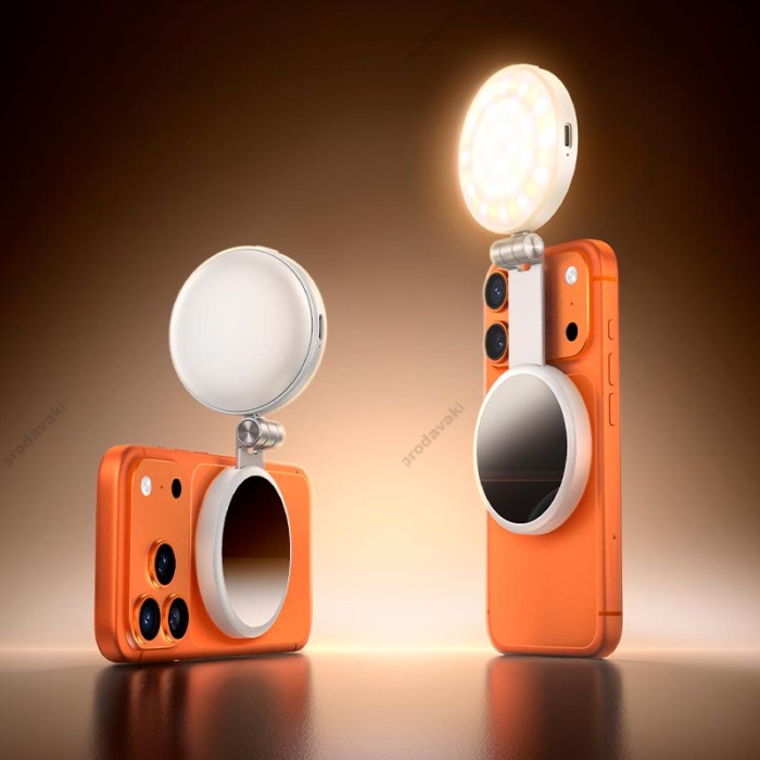 Накамерне відеосвітло HOCO K161 Profit magnetic fill light 2800K-5000K White