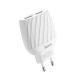 Мережевий зарядний пристрій HOCO C78A Max energy Lightning cable 12W White