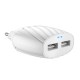 Мережевий зарядний пристрій HOCO C78A Max energy Lightning cable 12W White
