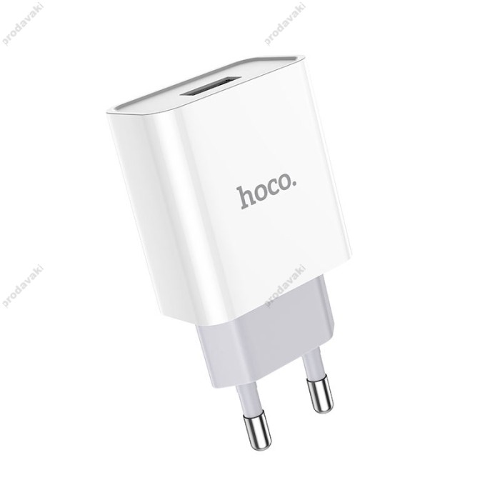 Мережевий зарядний пристрій HOCO C81A Asombroso Lightning cable 10.5 White