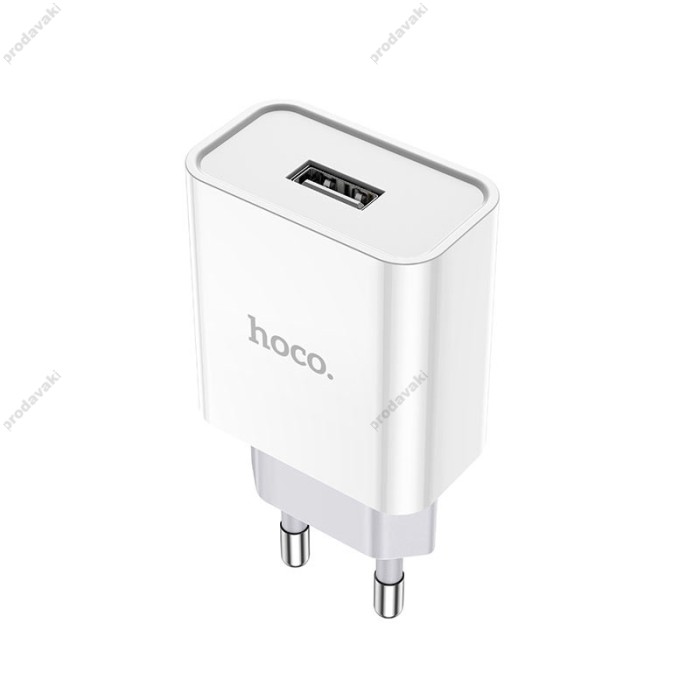 Мережевий зарядний пристрій HOCO C81A Asombroso Lightning cable 10.5 White