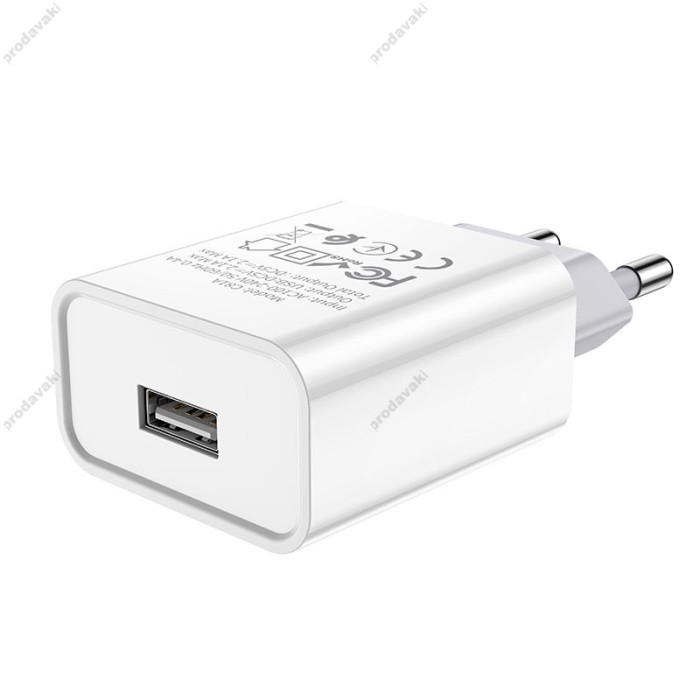 Мережевий зарядний пристрій HOCO C81A Asombroso Lightning cable 10.5 White