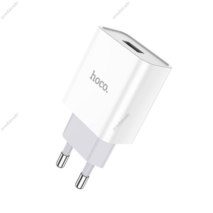 Мережевий зарядний пристрій HOCO C81A Asombroso Lightning cable 10.5 White