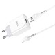 Мережевий зарядний пристрій HOCO C81A Asombroso Lightning cable 10.5 White