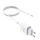 Мережевий зарядний пристрій HOCO C81A Asombroso Lightning cable 10.5 White