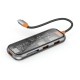USB-Хаб WiWU CB005 Cyber Hub 5в1 Type-C to 3xUSB 3.0+SD+TF Space Grey
