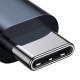 Кабель Baseus Flash Series fast data transmission cable Data Cable Type-C to Type-C 100W 40Gbps 8K 1m Black CASS010014