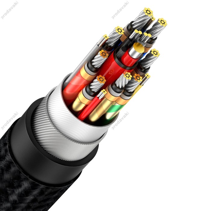 Кабель Baseus Flash Series fast data transmission cable Data Cable Type-C to Type-C 100W 40Gbps 8K 1m Black CASS010014