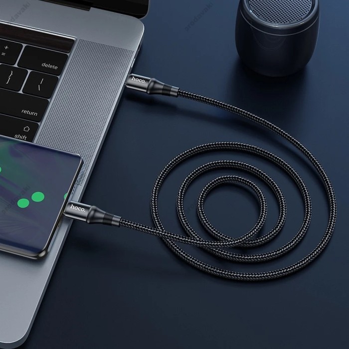 Кабель HOCO X50 Exquisito Data charging Cable Type-C to Type-C 100W 5A 1m Black