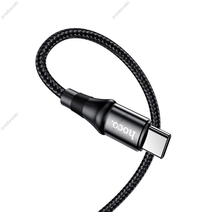 Кабель HOCO X50 Exquisito Data charging Cable Type-C to Type-C 100W 5A 1m Black