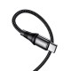 Кабель HOCO X50 Exquisito Data charging Cable Type-C to Type-C 100W 5A 1m Black