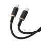 Кабель Baseus Dura Series Type-C to Type-C 100W 5A 1m Black-Gold P10377803U01-00