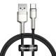 Кабель Baseus Cafule Series Metal  Charging Data Cable USB to Type-C 66W 6A 1m Black CAKF000101