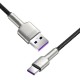 Кабель Baseus Cafule Series Metal  Charging Data Cable USB to Type-C 66W 6A 1m Black CAKF000101