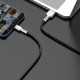 Кабель Baseus Cafule Series Metal  Charging Data Cable USB to Type-C 66W 6A 1m Black CAKF000101