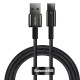 Кабель Baseus Tungsten Gold Fast Charging Data Cable USB to Type-C 100W 6A 1m Black CAWJ000001