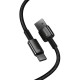 Кабель Baseus Tungsten Gold Fast Charging Data Cable USB to Type-C 100W 6A 1m Black CAWJ000001
