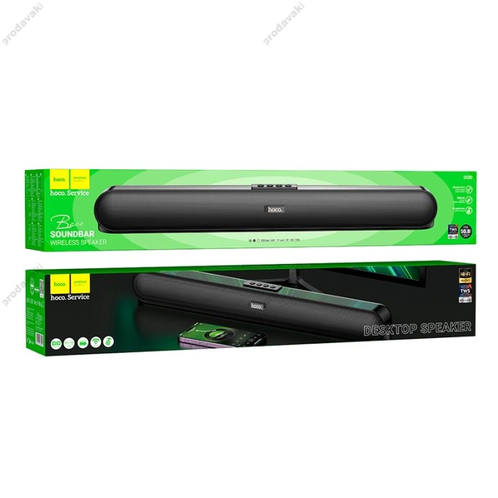 Портативна колонка Bluetooth Саундбар HOCO DS80 Cool desktop BT speaker 10W Black