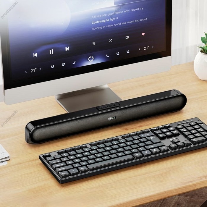 Портативна колонка Bluetooth Саундбар HOCO DS80 Cool desktop BT speaker 10W Black