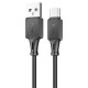 Кабель HOCO X101 Assistant silicone charging data cable USB to Type-C 3A 1m Black