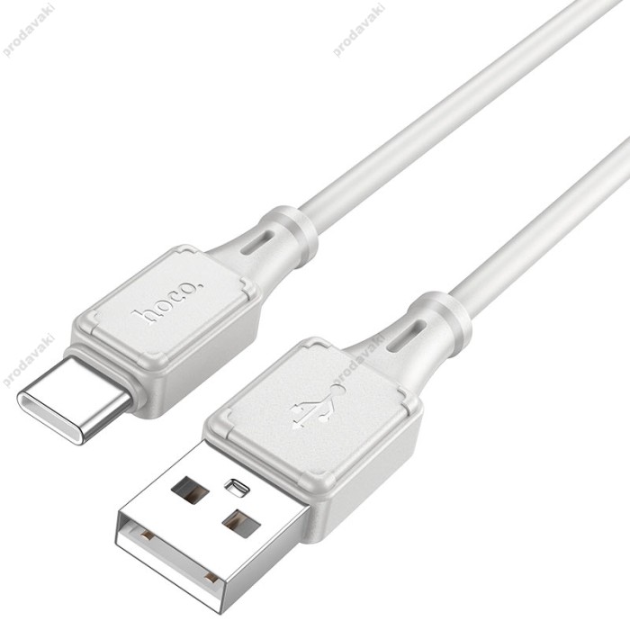 Кабель HOCO X101 Assistant silicone charging data cable USB to Type-C 3A 1m Grey