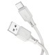 Кабель HOCO X101 Assistant silicone charging data cable USB to Type-C 3A 1m Grey