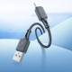 Кабель HOCO X101 Assistant silicone charging data cable USB to Type-C 3A 1m Black