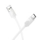 Кабель HOCO X114 Energy charging data cable USB to Type-C 3A 1m White