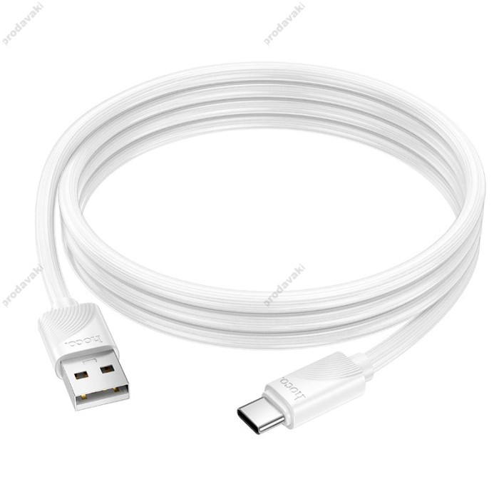 Кабель HOCO X114 Energy charging data cable USB to Type-C 3A 1m White