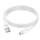 Кабель HOCO X114 Energy charging data cable USB to Type-C 3A 1m White