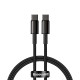 Кабель Baseus Tungsten Gold Fast Charging Data Cable Type-C to Type-C 100W 2m Black CATWJ-A01