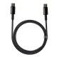 Кабель Baseus Tungsten Gold Fast Charging Data Cable Type-C to Type-C 100W 2m Black CATWJ-A01